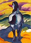 Horse Canvas Paintings - Blue Horse II